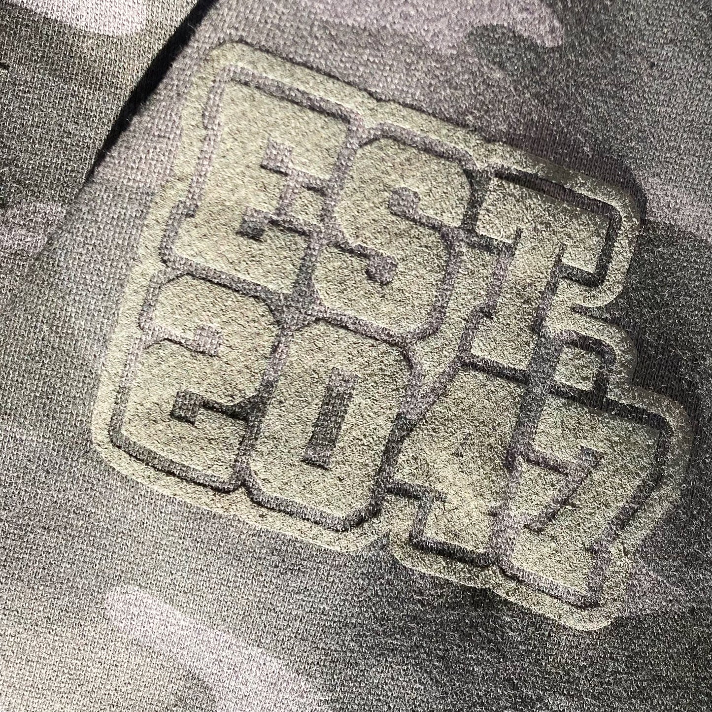 Blk Camo Varsity Hoodie