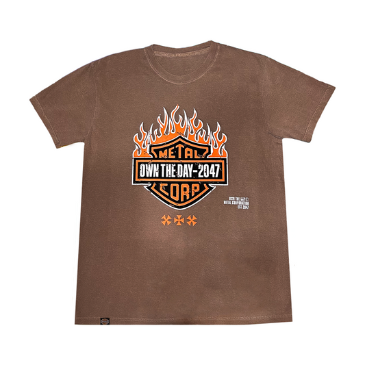 Harley Flame Brown Tee