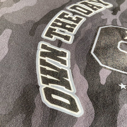 Blk Camo Varsity Hoodie